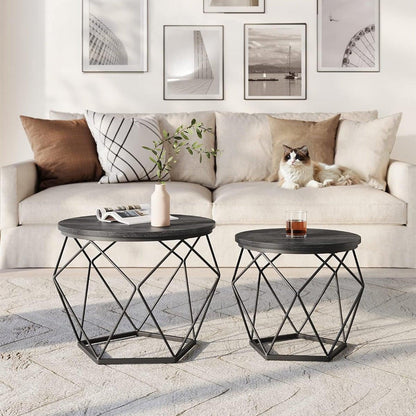 Dohányzóasztal szett, fekete