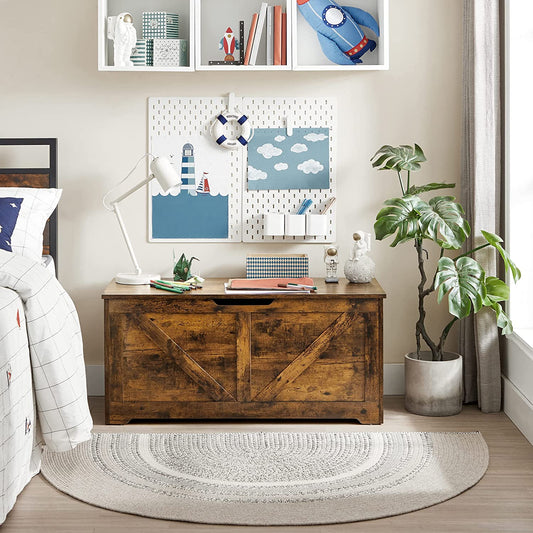 Tárolóláda, ülőláda 100 x 46 x 40 cm rusztikus barna