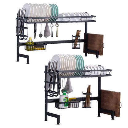 Dish dryer above the sink, double-1