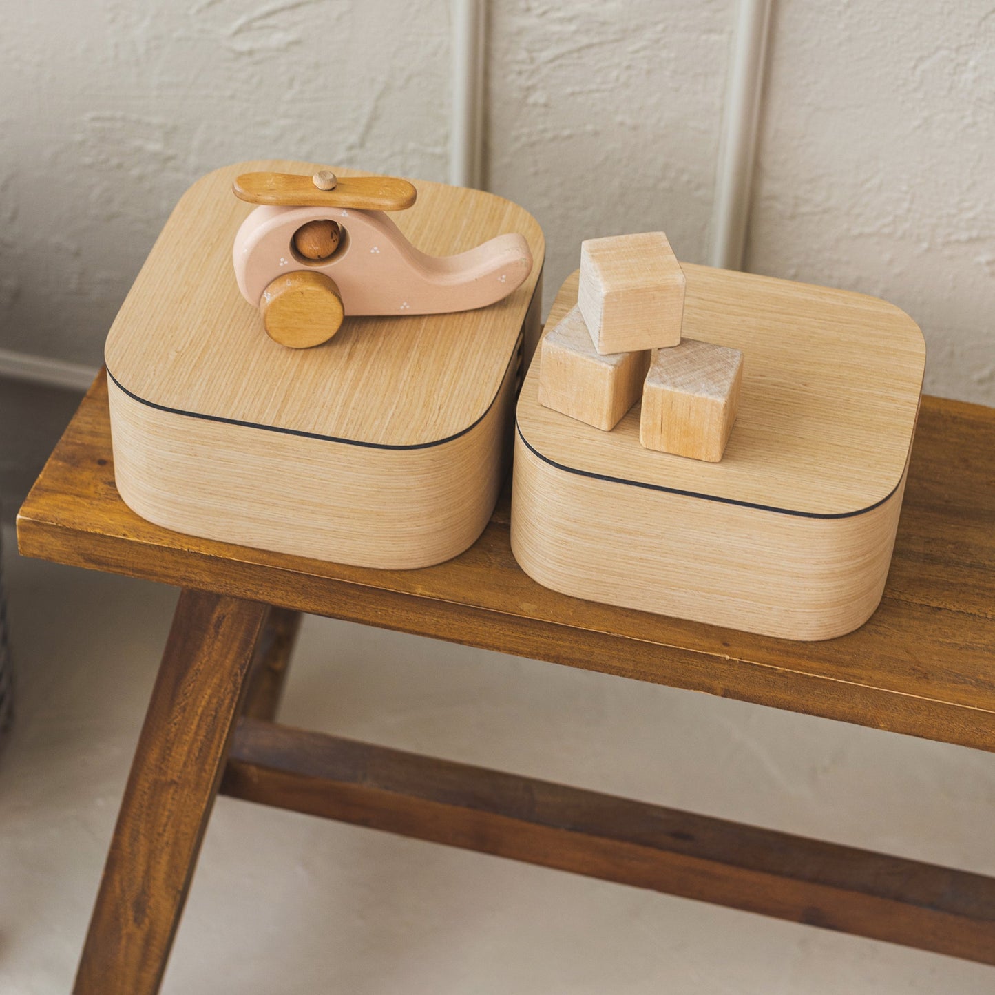 Valiai - 2 darabos fa tárolódoboz szett