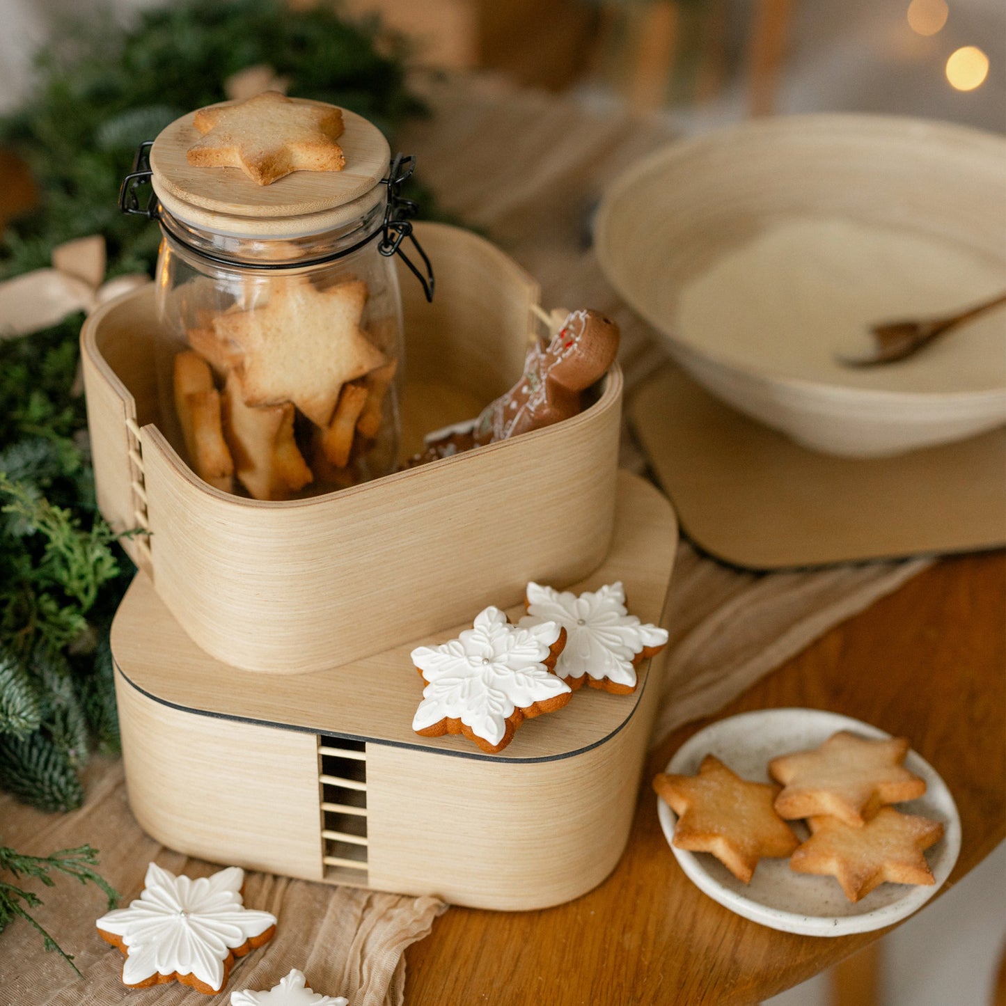 Valiai - 2 darabos fa tárolódoboz szett